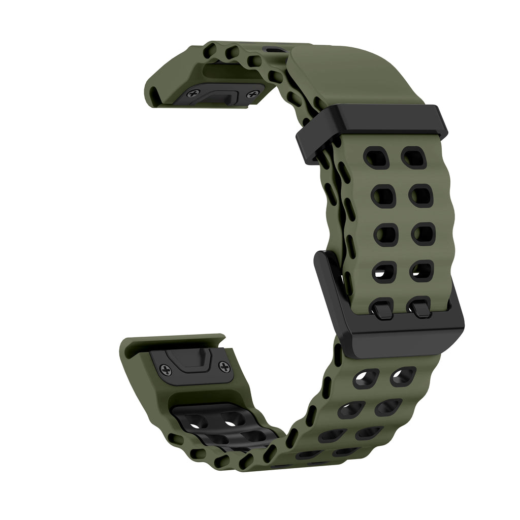 Two-Tone Silicone QuickFit Watch Strap For 47mm watch