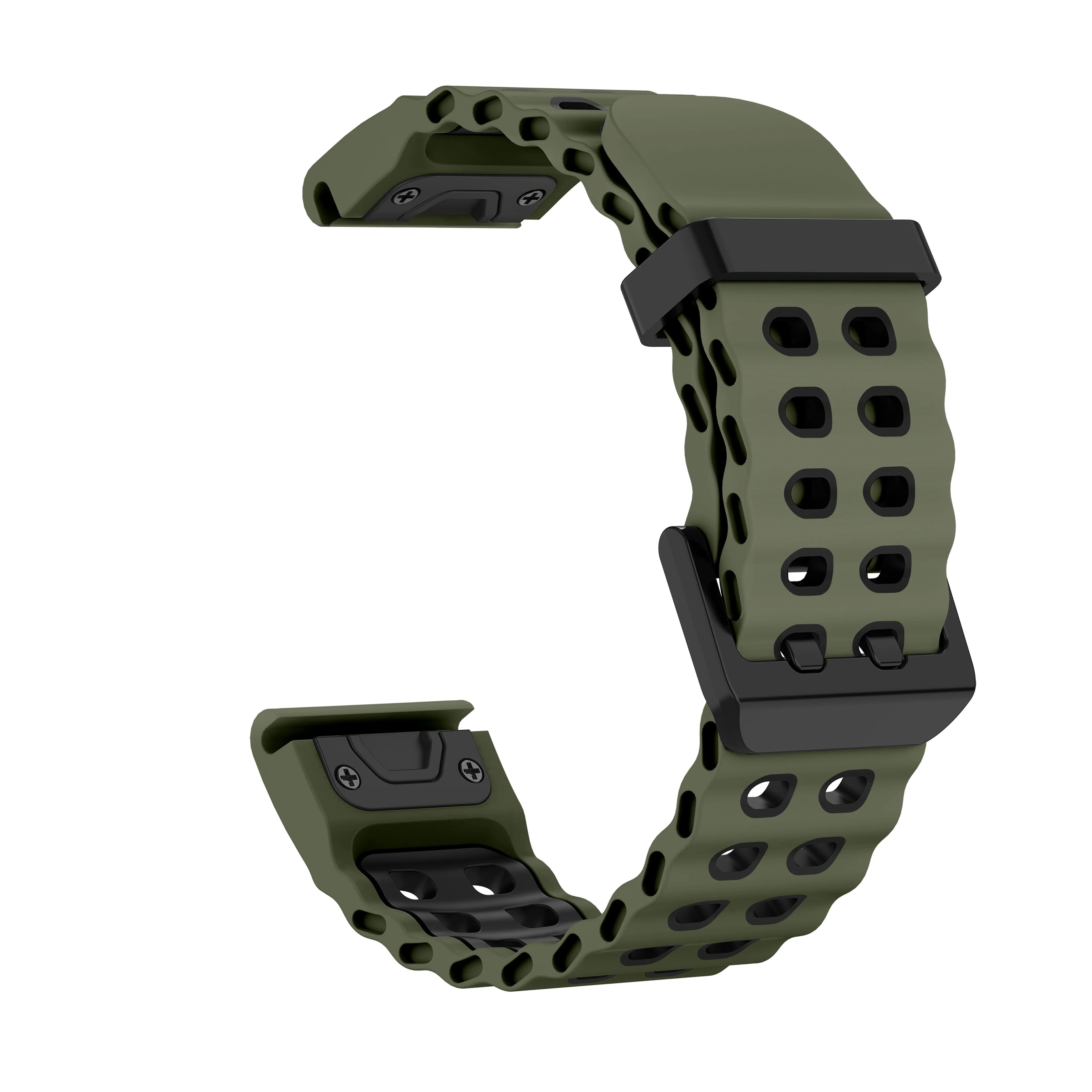 Two-Tone Silicone QuickFit Watch Strap For 47mm watch