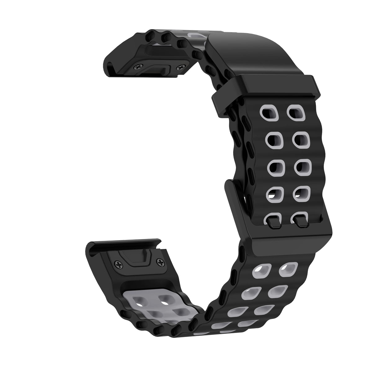 Two-Tone Silicone QuickFit Watch Strap For 47mm watch