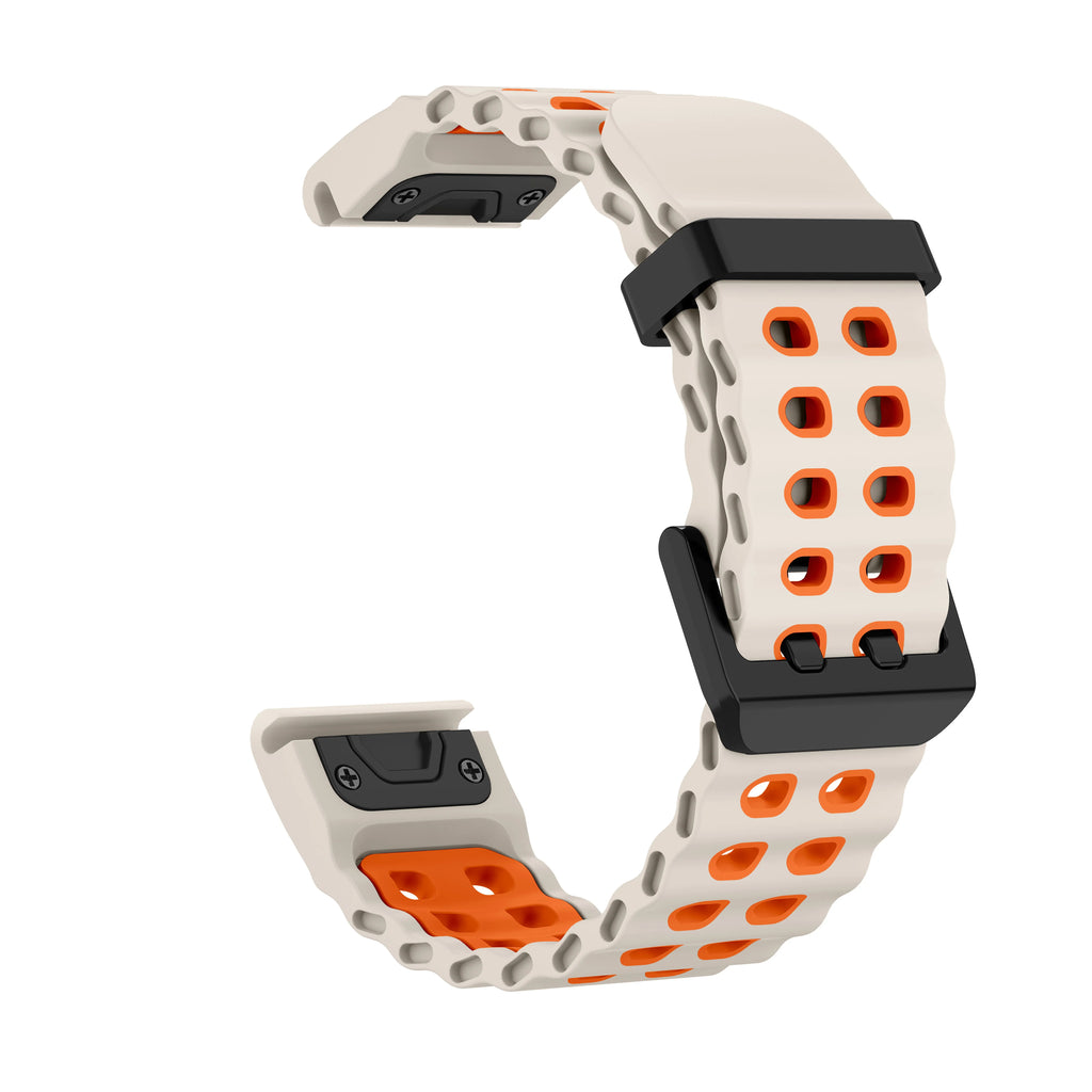 Two-Tone Silicone QuickFit Watch Strap For 47mm watch